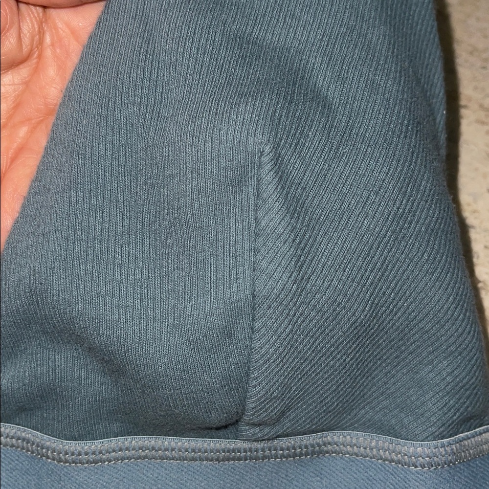 SKIMS Cotton Ribbed Mesh lined Plunge Bralette in color Kyanite Size XL - Picture 3 of 10